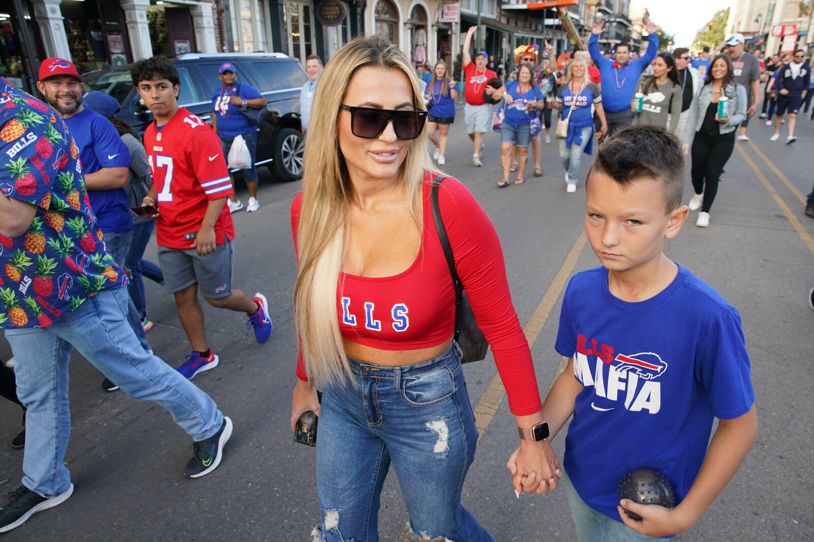 Buffalo Bills packers of NOLA Takeover Parade